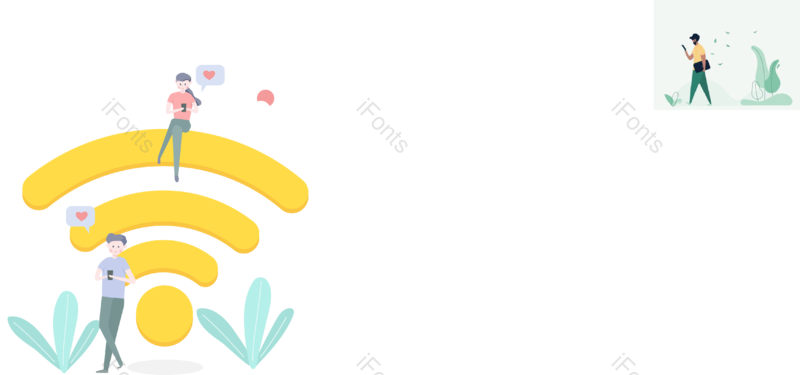 卡通图片,信号元素,技术PNG,网络免抠素材