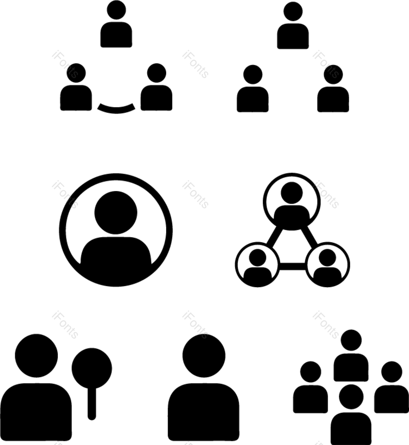 图标图片,人物元素,简约PNG,工作免抠素材