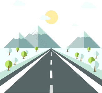公路 旅游局 冬季 自然 树 大山高山 雪 景致