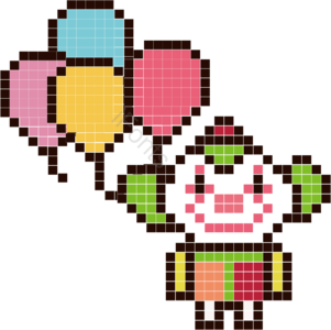 气球 小丑 马赛克 可爱 创作 嘉年华 愚人节