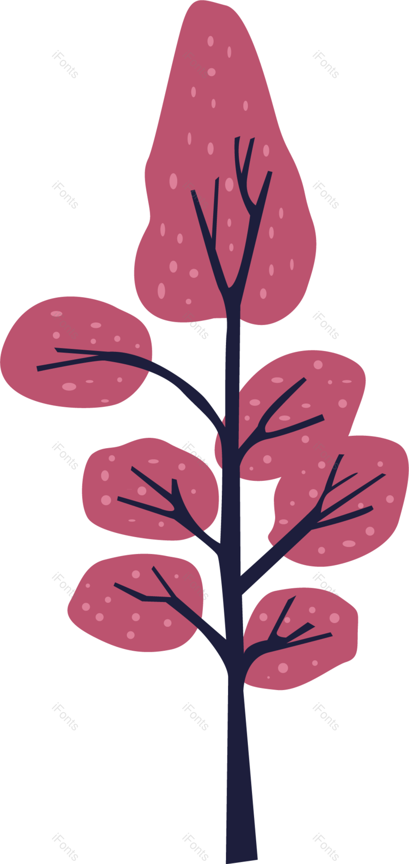 矢量插画图片,植物元素,可爱PNG,免抠素材