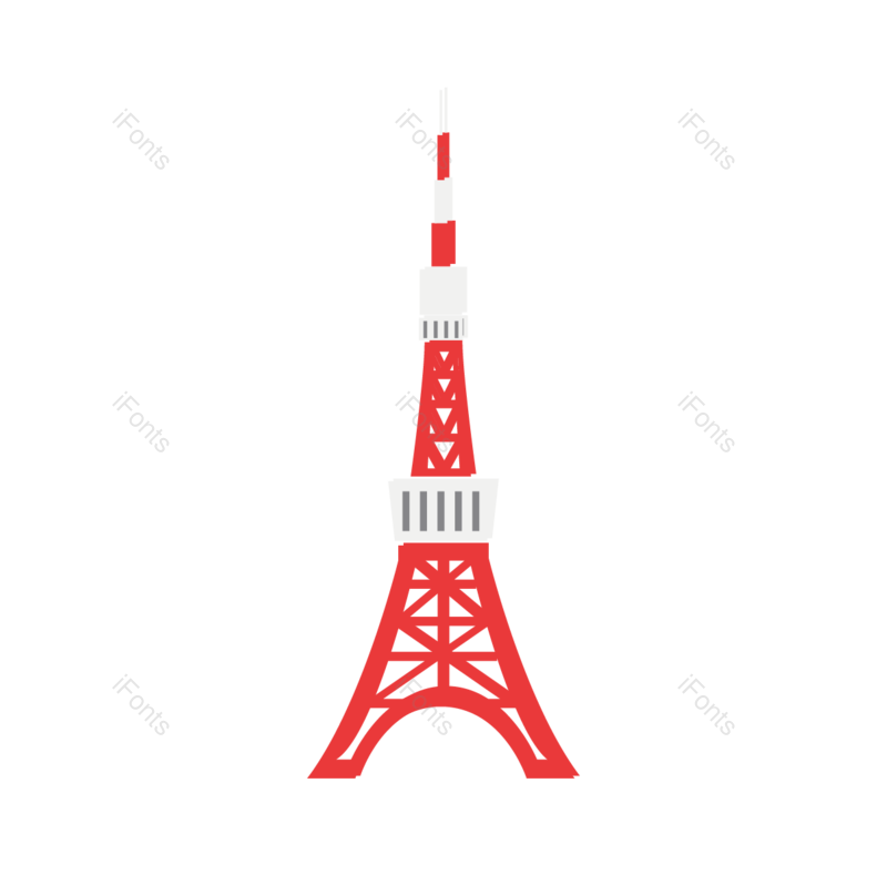 日本图片,简约元素,地标PNG,建筑免抠素材