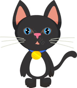 矢量猫咪 可爱猫咪 猫咪 卡通动物 卡通猫咪 卡通宠物 黑色猫咪