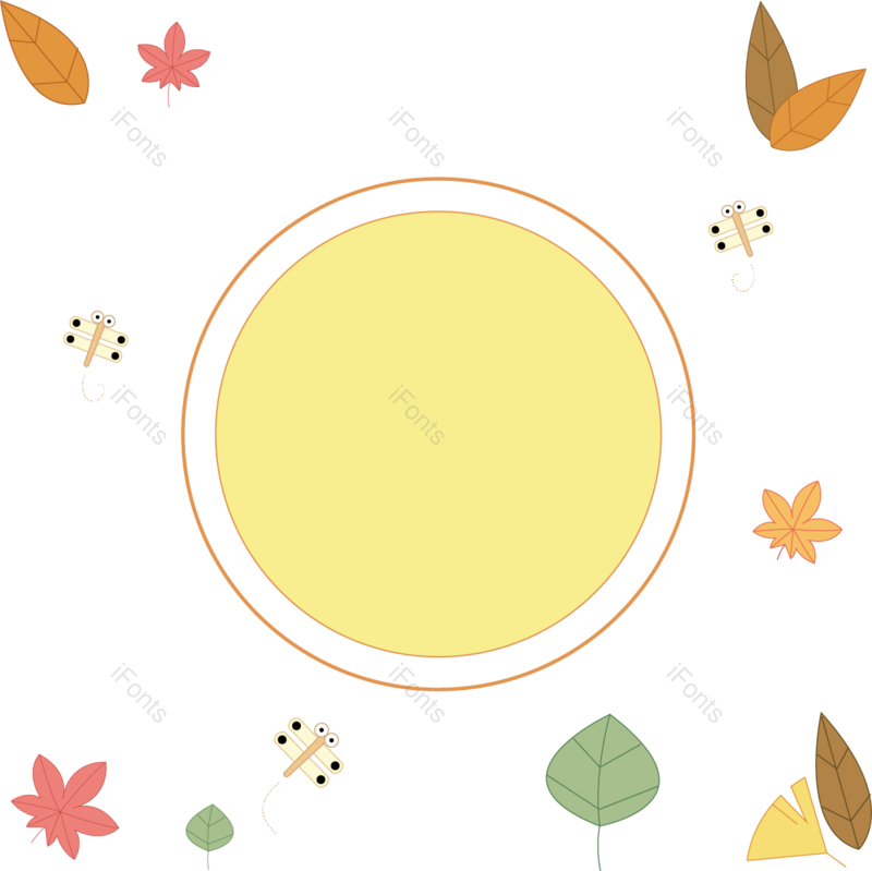 图标图片,叶子矢量元素,枫叶矢量图PNG,植物矢量免抠素材