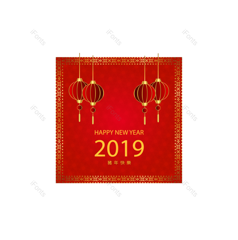 边框图片,中国风元素,春节PNG,灯笼免抠素材