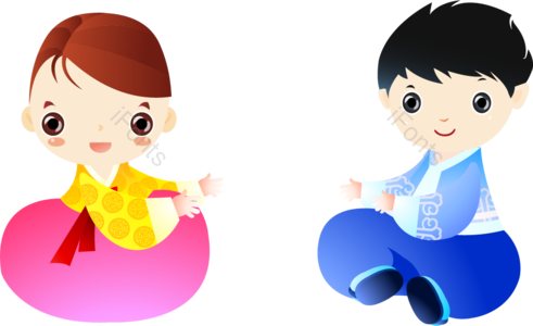 女孩 男孩 卡通男孩 卡通女孩 卡通人物 可爱的卡通女孩 条纹 帅气的卡通男孩
