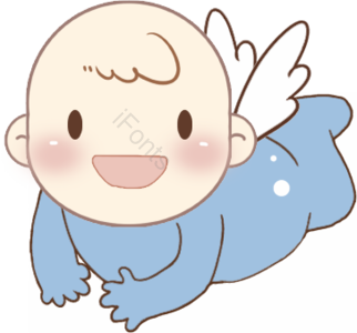 可爱 插画 婴儿 baby 卡通手绘插画 可爱小孩 婴儿爬行 新生儿