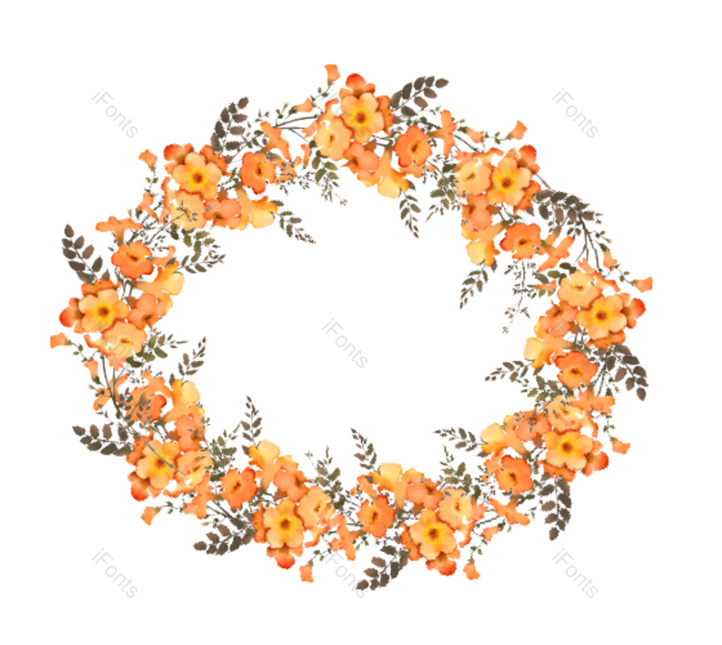 图案图片,婚礼边框元素,植物矢量PNG,动画片免抠素材