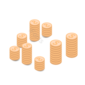 美元 金币 硬币 金钱 堆叠 矢量 金色 金黄色
