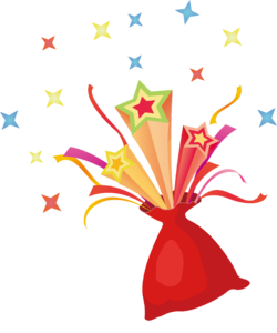 圣诞 礼物 星星 节日 彩带 矢量 欢快 开心