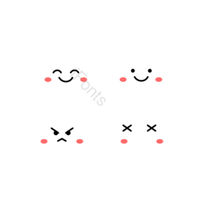 白云 云 可爱的云 表情 开心的云 愤怒的云 矢量风格