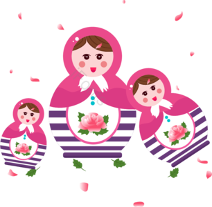 俄罗斯 套娃 元素 2019 可爱 玩具 彩绘 人偶