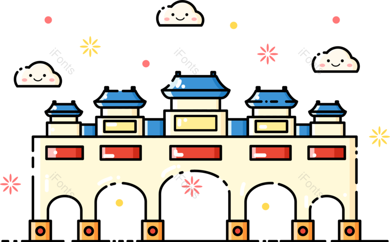 云朵图片,建筑元素,扁平化PNG,台湾免抠素材
