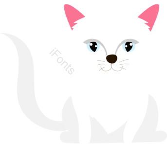 矢量猫咪 可爱猫咪 猫咪 卡通动物 卡通猫咪 卡通宠物 白色猫咪