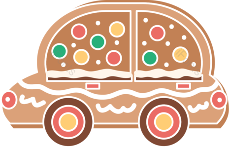 图案 姜饼 赠予 康德 圣诞 扁平的 饭后 汽车