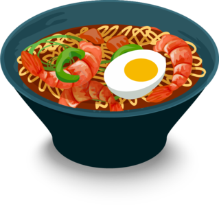 禽蛋 面类食品 饭碗 火腿 对虾 羹汤 蔬菜 好喝