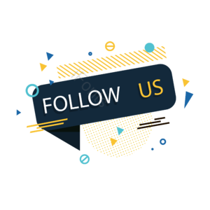 Follow us 标签 标签设计 几何 创意 色卡 矢量