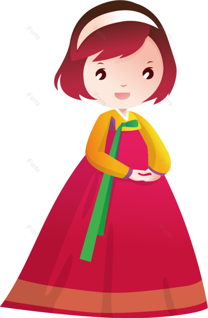 卡通人物图片,动画片元素,美丽PNG,女孩免抠素材