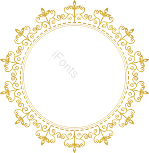 花纹古典花纹 文框 金色 光泽 矢量向量 镀金的 圆的 文本框