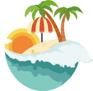 夏天矢量 岛 夏季元素 矢量设计 向量 夏日派对