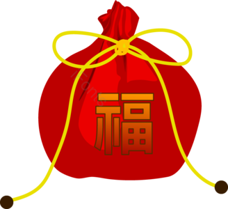 口袋 钱包 文本 绳 弓 幸运 钱 漂亮的钱包