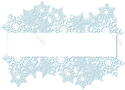 苍白 剪纸 雪花 文框 立体 白色 蓝色 冬季