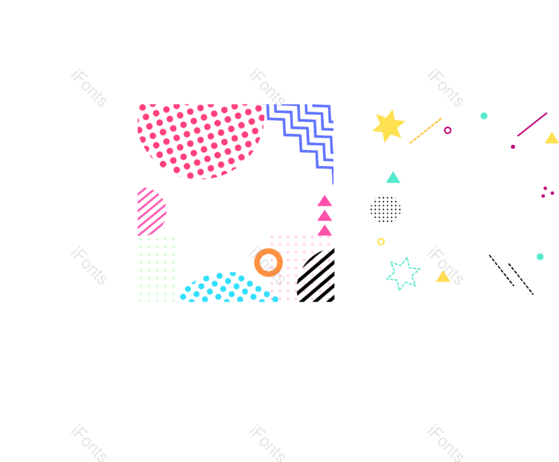 元素图片,蓝色元素,动画片PNG,黑色免抠素材