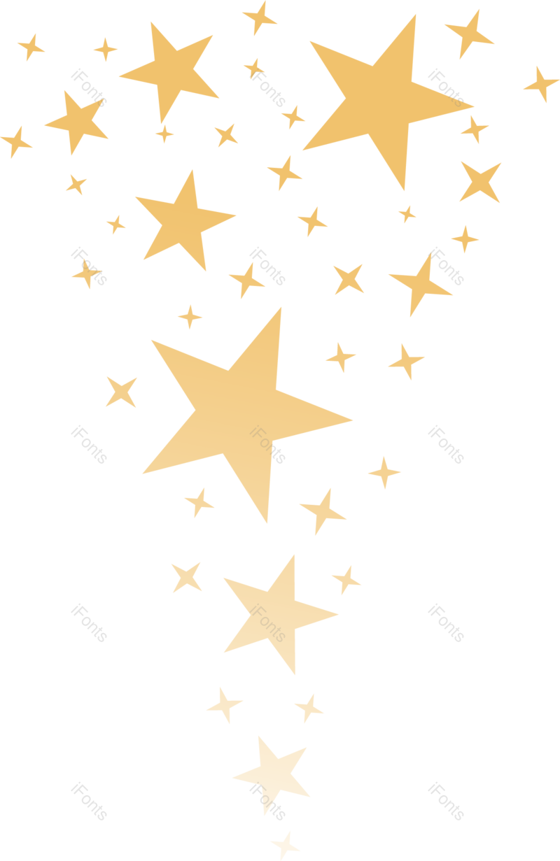 装饰图片,简单元素,渐变PNG,星星免抠素材
