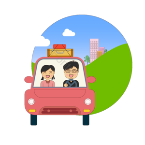 矢量 黄金周 旅行 插画 情侣 浪漫 素材