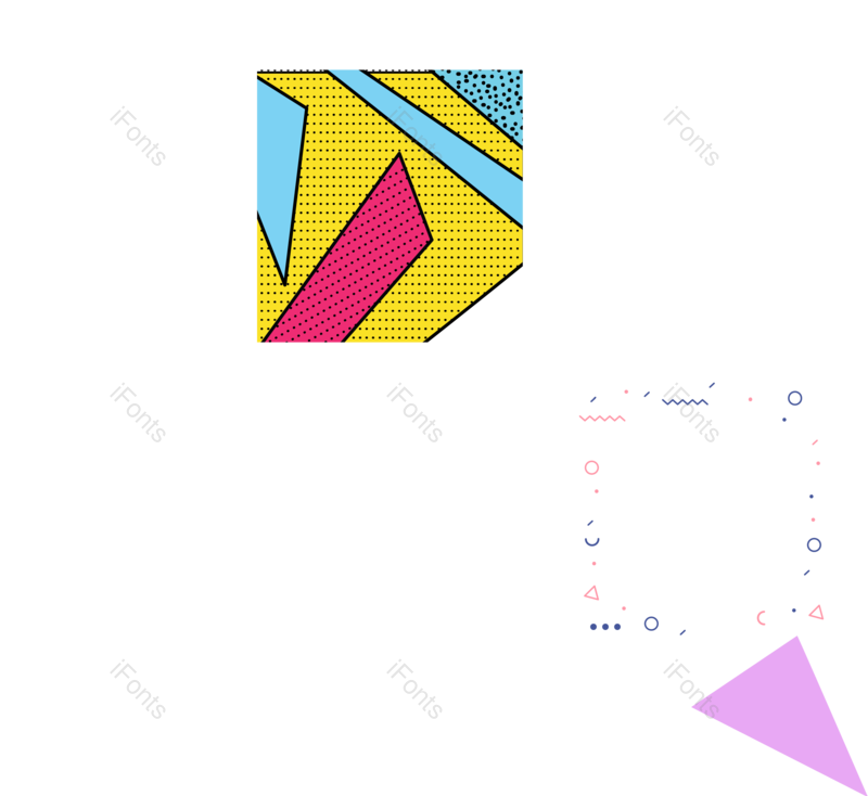 元素图片,曲线元素,蓝色PNG,动画片免抠素材