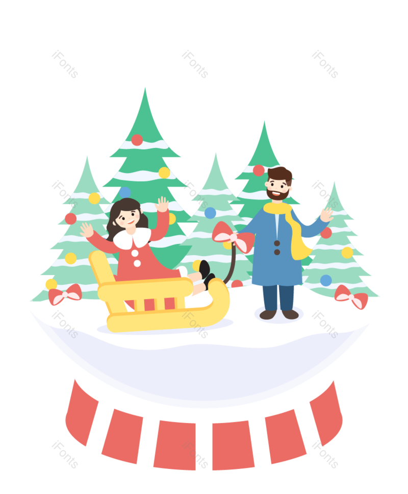 雪景图片,情侣元素,礼品PNG,水晶球免抠素材