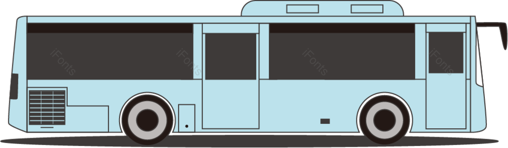 Light blue cute fresh vector