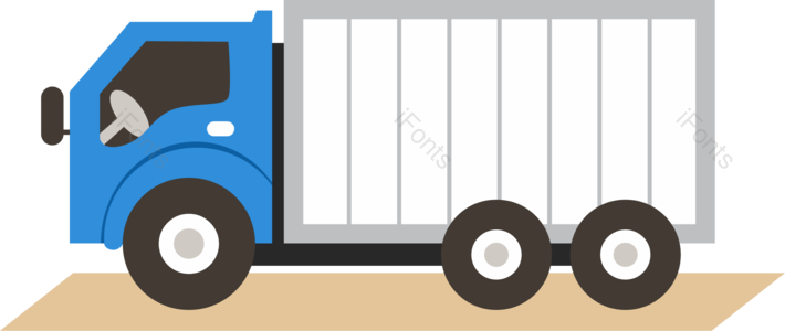 车 卡车 道路 交通 交通工具 运输 行驶 卡通