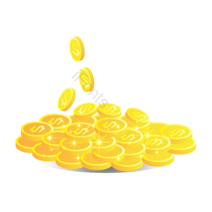 美元 金币 硬币 金钱 飘落 堆叠 矢量 金色