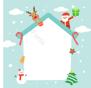 sns背景 雪人 祝你圣诞快乐 鹿 圣诞老人 东正教教堂 卡 动画片