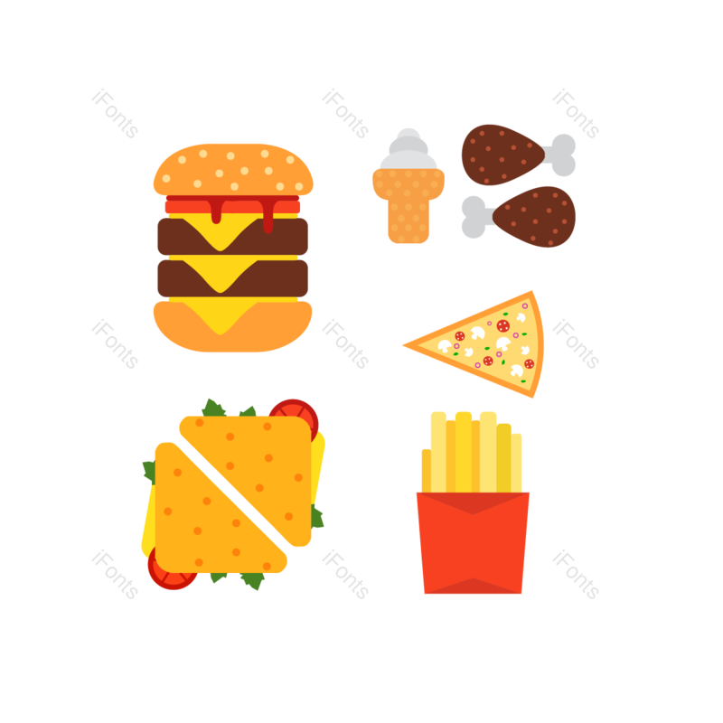 披萨图片,特色美食元素,美国PNG,美食免抠素材