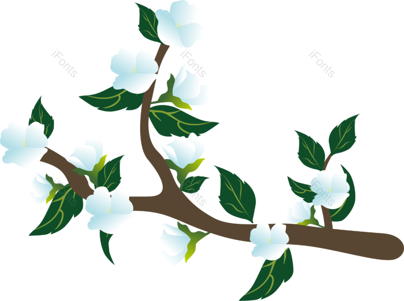 叶子矢量图片,花矢量元素,绿叶PNG,绿色矢量图免抠素材