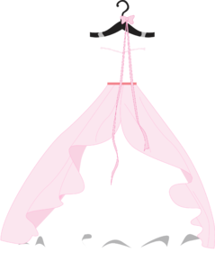 粉色 手绘 简约 婚礼用品 婚礼 婚纱 礼服