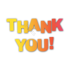 thank you 字体设计 创意 渐变 ppt配图 矢量 红
