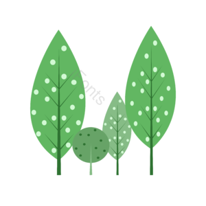 树 绿色 可爱 简约 矢量 春季 植树节