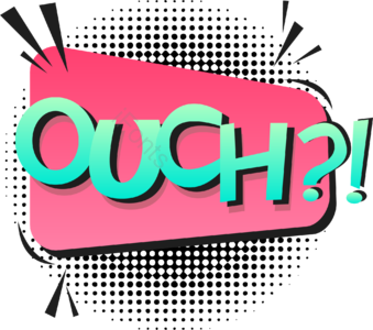 字体 对话框 波点 波普 美式 惊叹 渐变 ouch