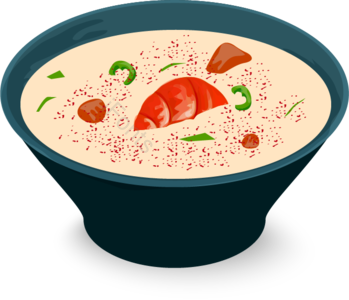 动画片 手绘感 朝鲜的 意大利面 元素 禽蛋 饭碗 火腿