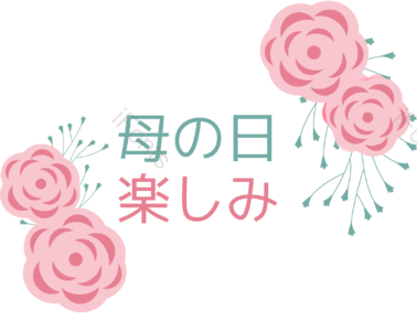 粉色 手绘 花朵 花卉 母亲节 母亲节快乐
