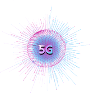 球形 线条 彩色 渐变 5G 数据 网络