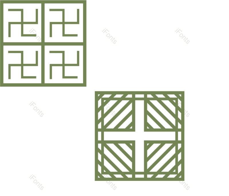 古典图片,窗口元素,绿色PNG,条纹免抠素材