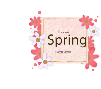 花朵 春天 春季 视觉设计 新品 上市 促销 打折