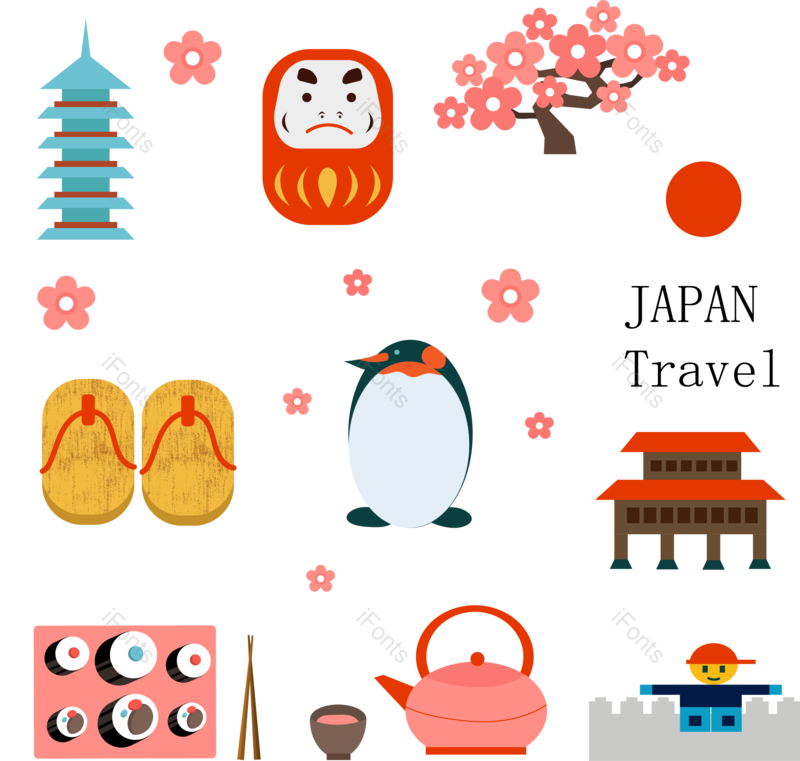 企鹅图片,特色元素,蓝色PNG,日本免抠素材