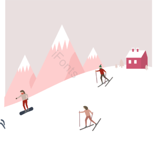 浅色 极简主义 单板滑雪 数据 粉 韩国风格 分子 游览