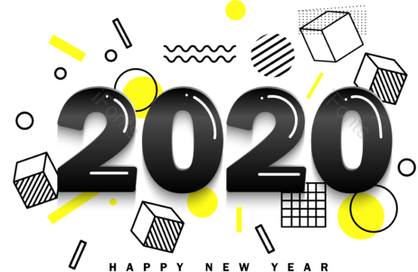 2020年 孟菲斯 几何 文框 线性的 商务 字体 新年年味