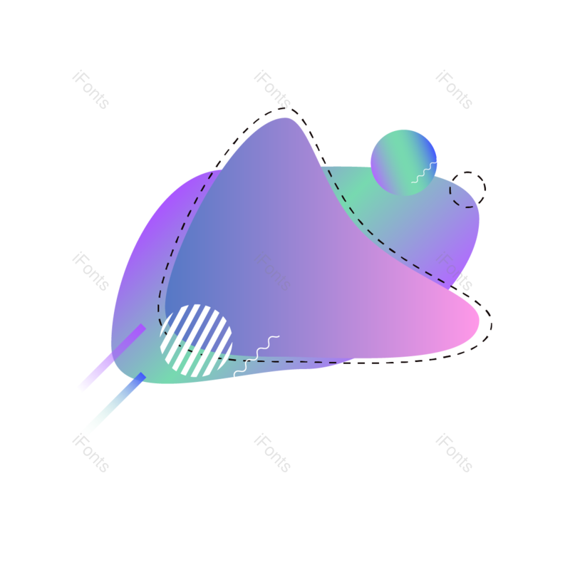 标签图片,对话框元素,渐变PNG,设计免抠素材